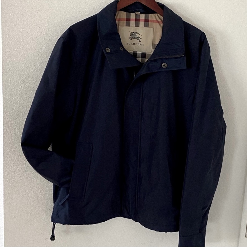 Burberry Men's Dark Blue Lightweight Jacket